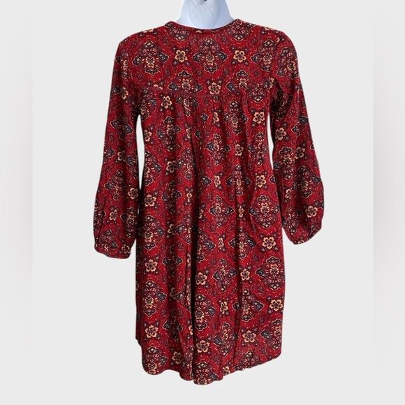 American Eagle Floral Babydoll Mini Dress Women's Sz XXS Boho Festival Coachella - Picture 9 of 16